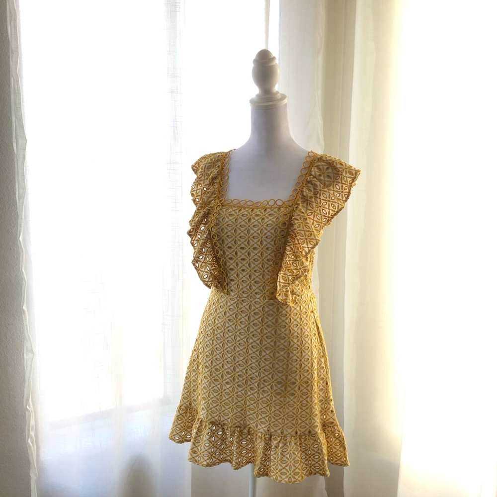 Top shop Broderie Eyelet Mini Dress NWT 2